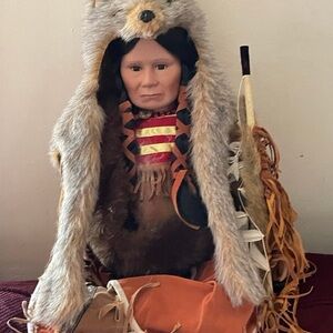 Doll. Chris with Faux Fur and Brown Accents